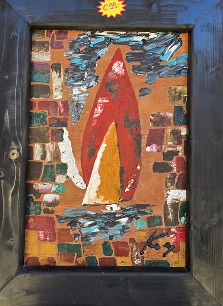 Grosses Acryl Öl Gemälde