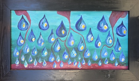 Grosses Öl Gemälde